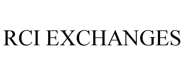  RCI EXCHANGES