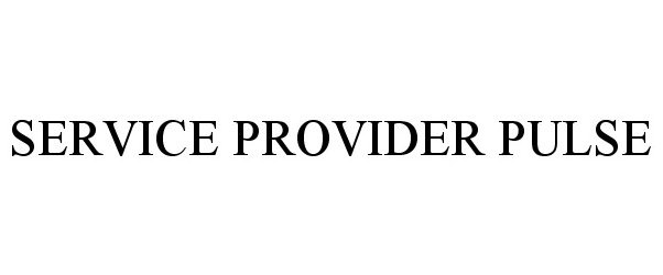 Trademark Logo SERVICE PROVIDER PULSE