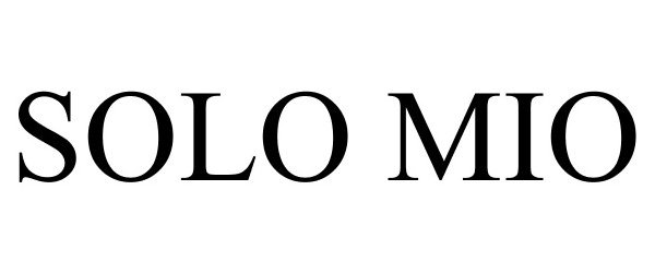 Trademark Logo SOLO MIO