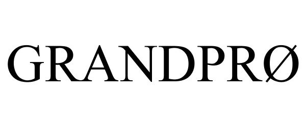 Trademark Logo GRANDPRØ
