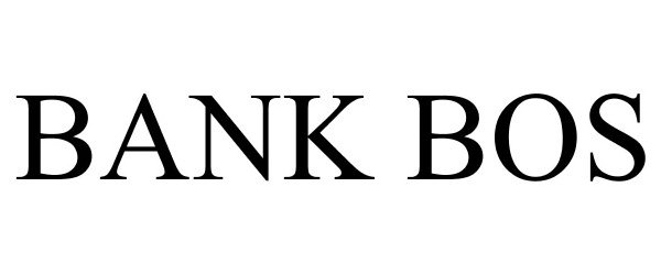 Trademark Logo BANK BOS