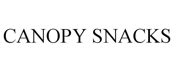 Trademark Logo CANOPY SNACKS