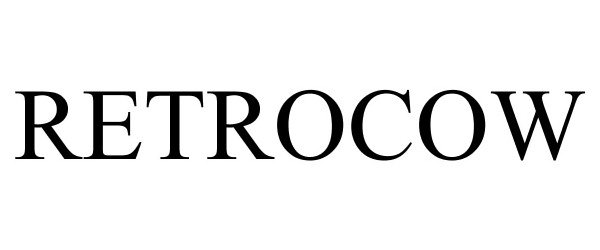 Trademark Logo RETROCOW