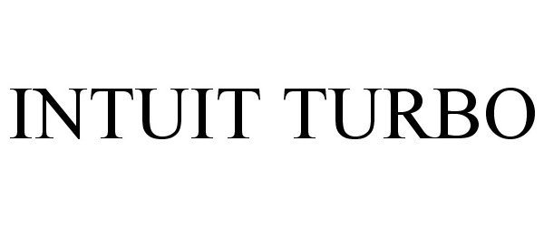 Trademark Logo INTUIT TURBO