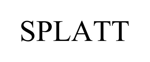 Trademark Logo SPLATT