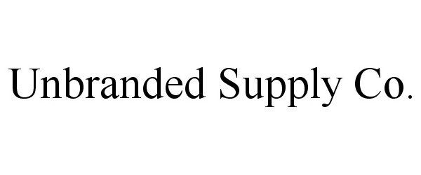 Trademark Logo UNBRANDED SUPPLY CO.