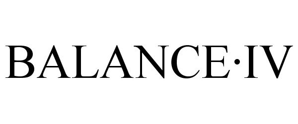 Trademark Logo BALANCE·IV