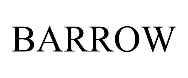 Trademark Logo BARROW