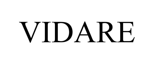 Trademark Logo VIDARE