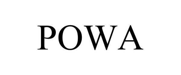 Trademark Logo POWA