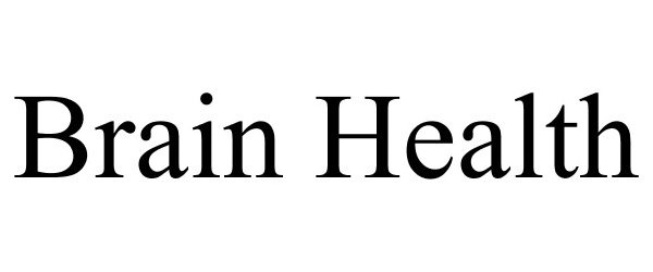 Trademark Logo BRAIN HEALTH