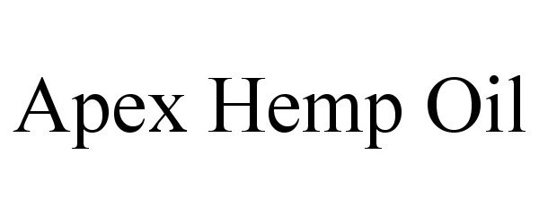 Trademark Logo APEX HEMP OIL