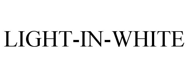 Trademark Logo LIGHT-IN-WHITE