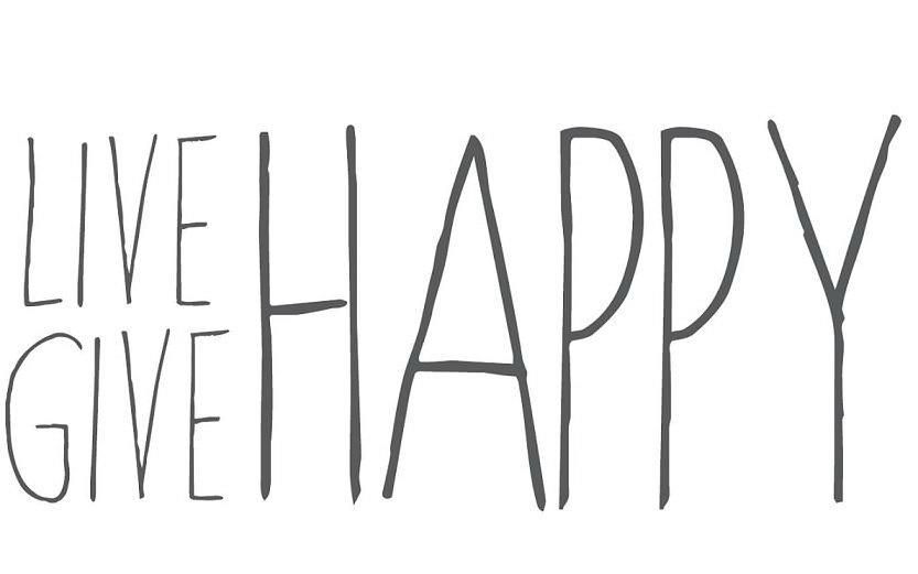 Trademark Logo LIVE GIVE HAPPY