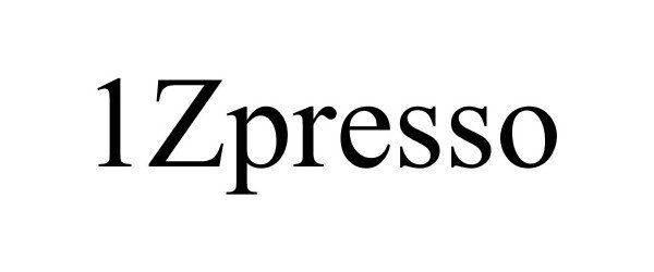 Trademark Logo 1ZPRESSO