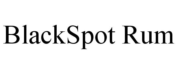 Trademark Logo BLACKSPOT RUM