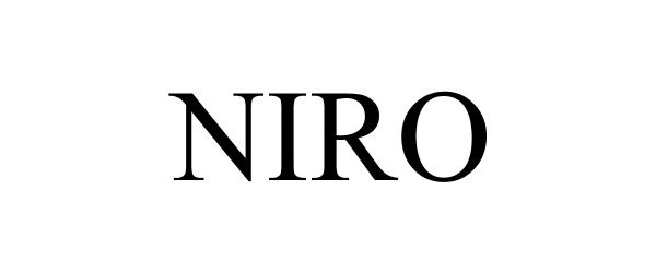Trademark Logo NIRO