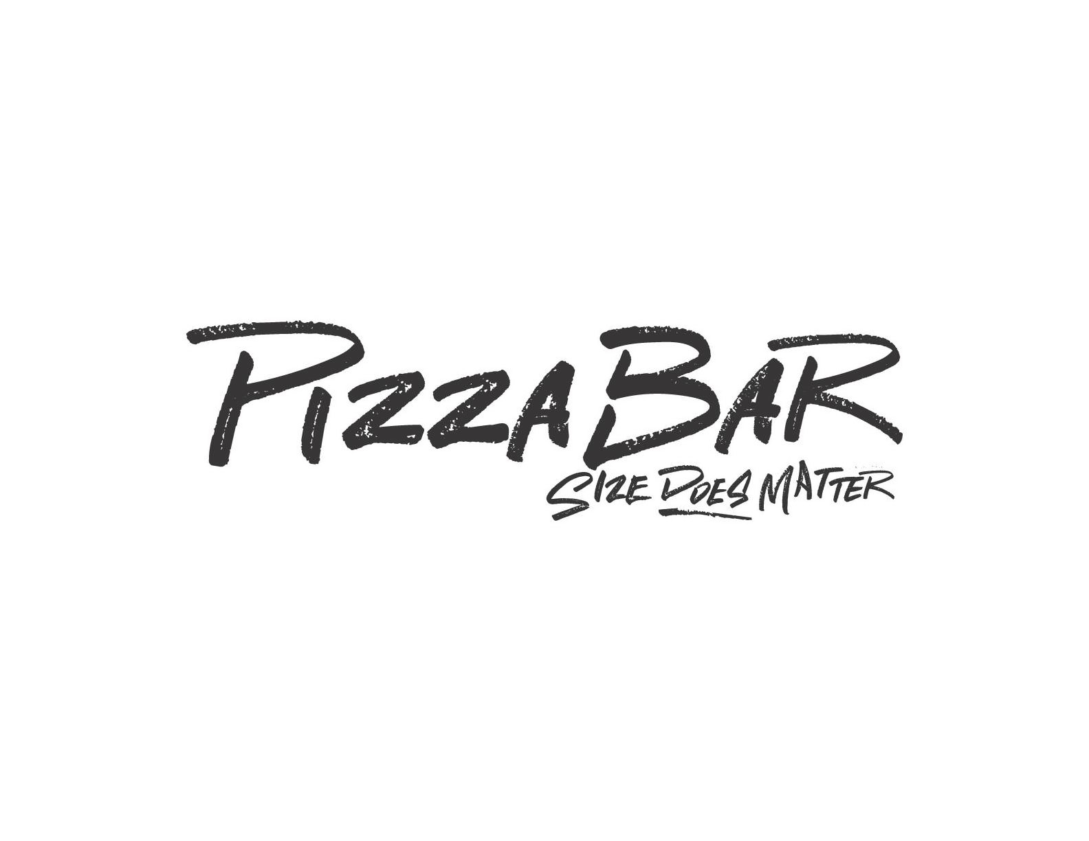 Trademark Logo PIZZA BAR SIZE DOES MATTER