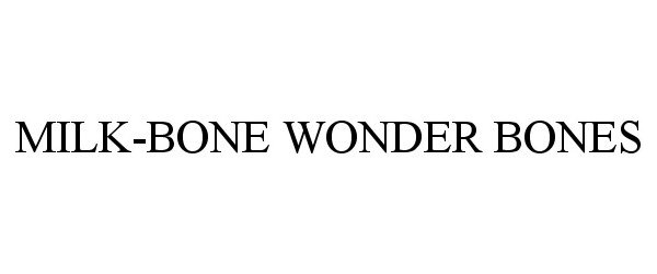 Trademark Logo MILK-BONE WONDER BONES