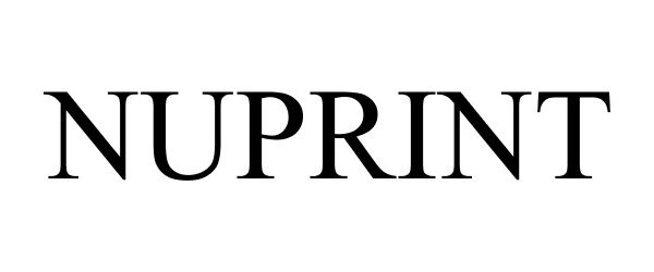 Trademark Logo NUPRINT