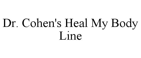 Trademark Logo DR. COHEN'S HEAL MY BODY