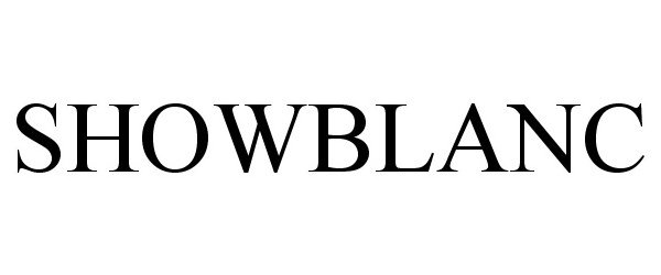 Trademark Logo SHOWBLANC