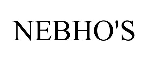 Trademark Logo NEBHO'S