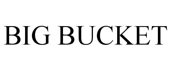 Trademark Logo BIG BUCKET