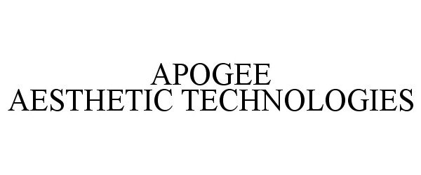  APOGEE AESTHETIC TECHNOLOGIES