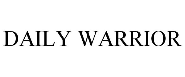 Trademark Logo DAILY WARRIOR