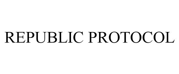 Trademark Logo REPUBLIC PROTOCOL