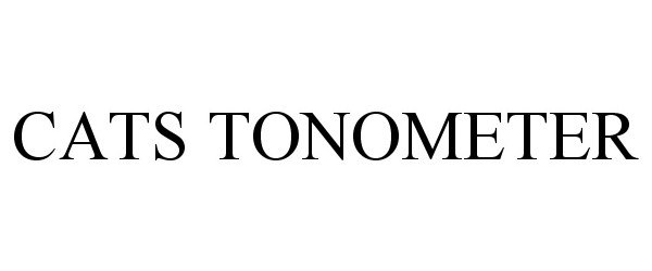 Trademark Logo CATS TONOMETER