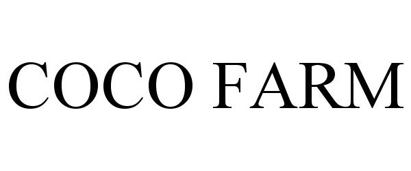 Trademark Logo COCO FARM