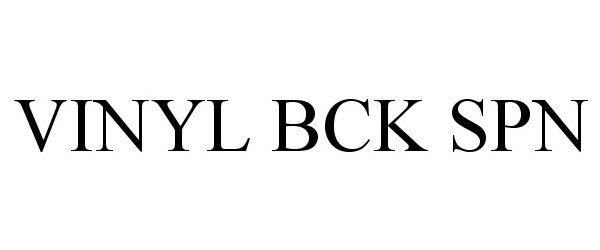 Trademark Logo VINYL BCK SPN