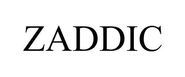 Trademark Logo ZADDIC