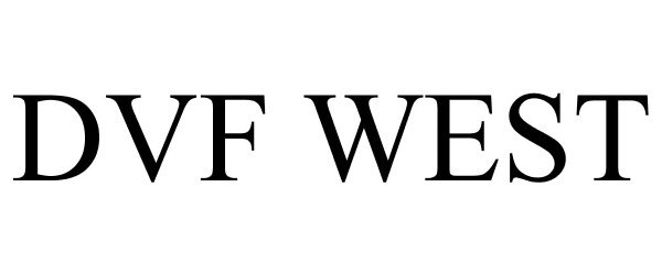 Trademark Logo DVF WEST