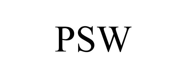 Trademark Logo PSW
