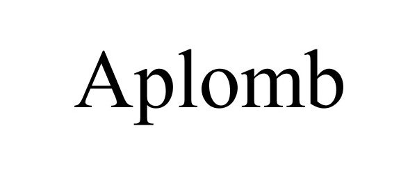 Trademark Logo APLOMB