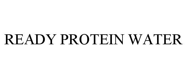  READY PROTEIN WATER