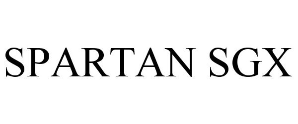 Trademark Logo SPARTAN SGX