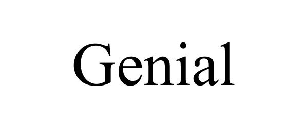 Trademark Logo GENIAL