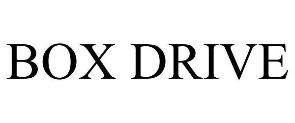 Trademark Logo BOX DRIVE