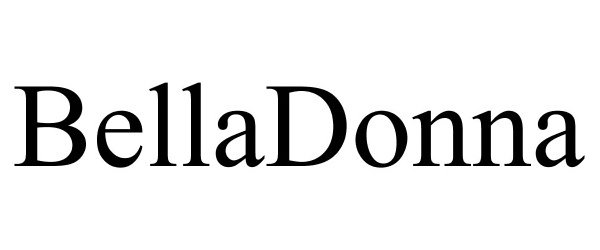 Trademark Logo BELLADONNA