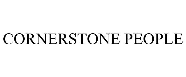 Trademark Logo CORNERSTONE PEOPLE