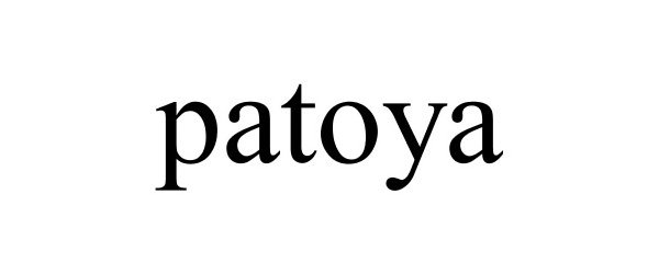 Trademark Logo PATOYA