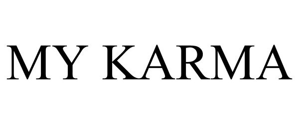 Trademark Logo MY KARMA