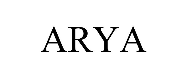 Trademark Logo ARYA