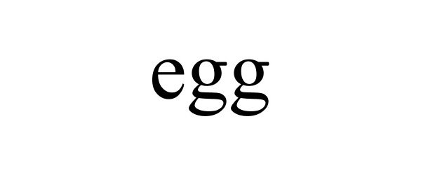 Trademark Logo EGG