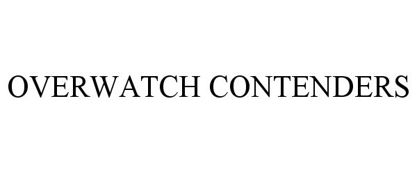 Trademark Logo OVERWATCH CONTENDERS