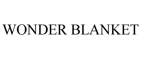 Trademark Logo WONDER BLANKET